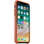 Originalna Apple kožna futrola za iPhone X - svijetlonarančasta