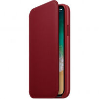 Originalna Apple Folio kožna futrola za iPhone X - crvena