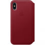 Originalna Apple Folio kožna futrola za iPhone X - crvena