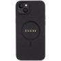 Guess Saffiano maska sa MagSafe za iPhone 15 Plus - crni