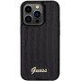 Guess Sequin Script Logo maska sa šljokicama za iPhone 14 Pro Max - crni