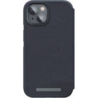 NJORD Leather flip futrola sa MagSafe za iPhone 14 - tamno sivo