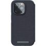 NJORD Leather flip futrola sa MagSafe za iPhone 14 Pro Max - tamno sivo