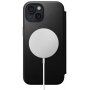 Nomad Modern Leather Folio flip futrola sa MagSafe za iPhone 15 - crno