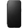 Nomad Modern Leather Folio flip futrola sa MagSafe za iPhone 15 - crno