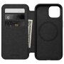 Nomad Modern Leather Folio flip futrola sa MagSafe za iPhone 15 - crno