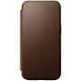 Nomad Modern Leather Folio flip futrola sa MagSafe za iPhone 15 - smeđi
