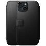 Nomad Modern Leather Folio flip futrola sa MagSafe za iPhone 15 Plus - crno