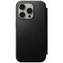 Nomad Modern Leather Folio flip futrola sa MagSafe za iPhone 15 Pro - crno
