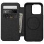 Nomad Modern Leather Folio flip futrola sa MagSafe za iPhone 15 Pro - crno