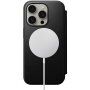 Nomad Modern Leather Folio flip futrola sa MagSafe za iPhone 15 Pro - crno