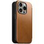Nomad Modern Leather Folio flip futrola sa MagSafe za iPhone 15 Pro Max - smeđa boja sedla