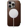 Nomad Modern Leather Folio flip futrola sa MagSafe za iPhone 15 Pro Max - smeđi