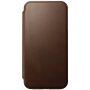Nomad Modern Leather Folio flip futrola sa MagSafe za iPhone 15 Pro Max - smeđi
