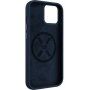 FIXED MagFlow silikonska maska sa MagSafe pro iPhone 15 - tamno plavi