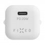 FIXED minipunjač 20 W USB-C - PD za iPhone / iPad - bijela