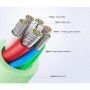 FIXED Liquid silicone kabel za punjenje i prijenos podataka PD USB-C / USB-C za iPhone / iPad / MacBook / AirPods - 1,2 m - crna
