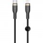 FIXED pleteni kabel za punjenje i prijenos podataka PD 60 W USB-C / Lightning - MFi za iPhone / iPad / iPod / AirPods - 1,2 m - crna
