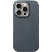Mujjo Impact Leather kožna maska sa Magsafe za iPhone 15 Pro Max - tamno sivi