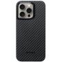 Pitaka MagEZ 4 1500D maska sa uzorkom karbonskih vlakana za iPhone 15 Pro - sivi