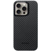 Pitaka MagEZ 4 1500D maska sa uzorkom karbonskih vlakana za iPhone 15 Pro - sivi