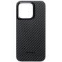 Pitaka MagEZ 4 1500D maska sa uzorkom karbonskih vlakana za iPhone 15 Pro - sivi