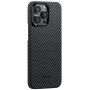 Pitaka MagEZ 4 1500D maska sa uzorkom karbonskih vlakana za iPhone 15 Pro - sivi