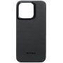 Pitaka MagEZ 4 600D maska sa uzorkom karbonskih vlakana za iPhone 15 Pro - sivi