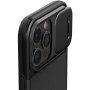 Spigen Optik Armor MagFit otporna maska sa pomičnim poklopcem za kameru i MagSafe za iPhone 15 Pro Max - crni