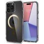 Spigen Ultra Hybrid MagFit prozirna maska sa zlatnim MagSafe za iPhone 15 Pro Max - proziran