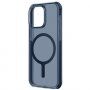 UNIQ Combat MagClick prozirna maska s MagSafe za iPhone 15 Pro Max - tamno plava