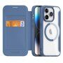 DUX DUCIS Skin X flip futrola sa MagSafe za iPhone 15 Pro - tamno plavo