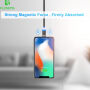 FLOVEME Round magnetski kabel USB-A / USB-C / Micro USB / Lightning za iPhone / iPad / iPod / AirPods - 1 m - srebrna