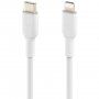 BELKIN BOOST Charge izdržljivi kabel za punjenje i prijenos podataka USB-C / Lightning - MFi za iPhone / iPad / iPod / AirPods - 1 m - bijela