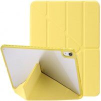 Futrola s prozirnom poleđinom i origami postoljem za iPad 10.9" (2022) - žuta