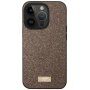 SULADA elegantna svjetlucava maska za iPhone 15 Pro - smeđa