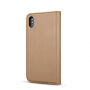 2u1 ukloniva flip futrola za iPhone XS Max - Smeđa