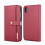 2u1 ukloniva flip futrola za iPhone XS Max - crvena