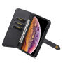 2u1 ukloniva flip futrola za iPhone XS Max - crna