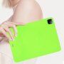 Mat maska od meke plastike za iPad Air 4 (2020) / Air 5 (2022) - neonska zelena