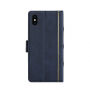2u1 ukloniva futrola "Kniha" za iPhone XS Max - plava