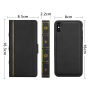 2u1 ukloniva futrola "Kniha" za iPhone XS Max - crna