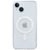 Sjajna prozirna maska s MagSafe za iPhone 15 - prozirna