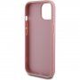 Guess Fixed Glitter 4G Metal Logo svjetlucava maska za iPhone 12 / 12 Pro - ružičasta
