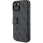 Preklopna futrola Guess 4G Metal Logo za iPhone 15 - siva