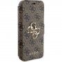Preklopna futrola Guess 4G Metal Logo za iPhone 15 - smeđa