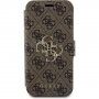 Preklopna futrola Guess 4G Metal Logo za iPhone 15 Pro - smeđa