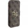 Preklopna futrola Guess 4G Metal Logo za iPhone 15 Pro - smeđa
