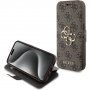 Preklopna futrola Guess 4G Metal Logo za iPhone 15 Pro Max - smeđa