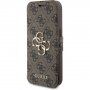 Preklopna futrola Guess 4G Metal Logo za iPhone 15 Pro Max - smeđa